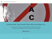 Tablet Screenshot of breezeregenerations.com